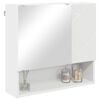 vidaXL Ντουλάπα Καθρέφτη Λευκό 59 x 17 x 55 cm Επεξεργασμένο ξύλο