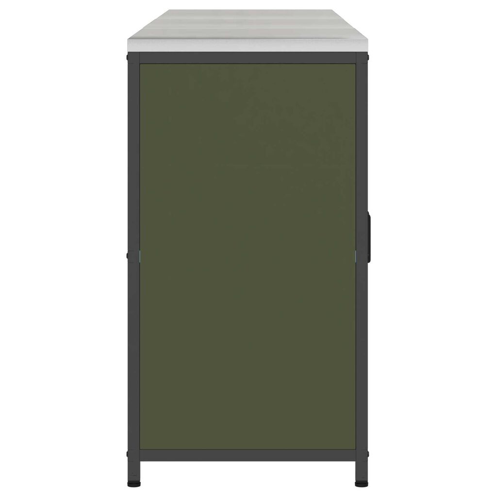 vidaXL Σετ Αποθήκευσης Κουζίνας 3 pcs Ελιά Πράσινη 210 x 50 x 92 εκ