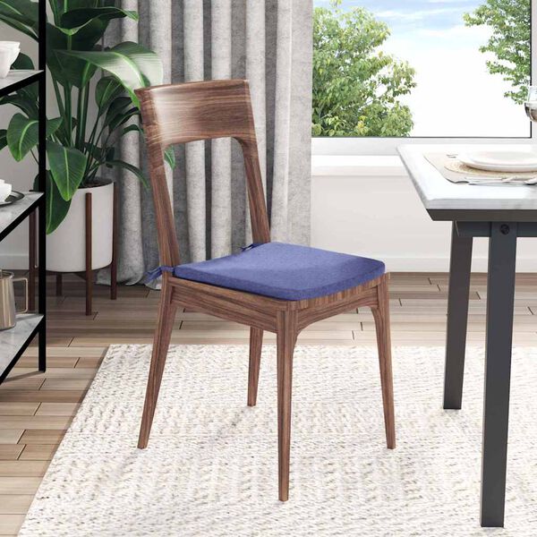 vidaXL Μαξιλάρια καθισμάτων 4 pcs Μπλε τζην 40 x 40 x 3 cm ύφασμα