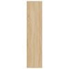 vidaXL Ραφιέρα/Βιβλιοθήκη Sonoma Δρυς 66x30x130 εκ. από Επεξ. Ξύλο