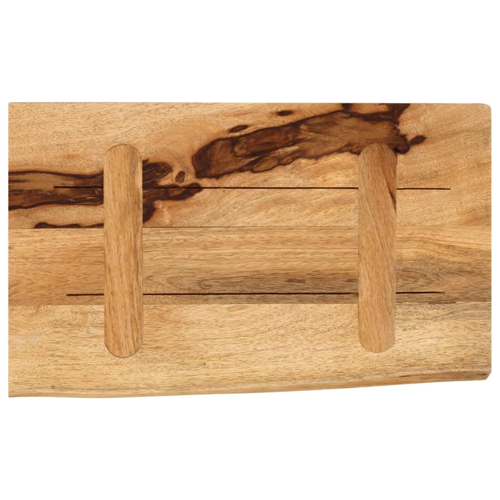 vidaXL Επιφάνεια Τραπεζιού 50x20x2,5 εκ. Live Edge Μασίφ Ξύλο Μάνγκο