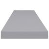 vidaXL Ράφι Τοίχου Γκρι 120x23,5x3,8 εκ. MDF