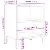 vidaXL Κομοδίνο Sonoma Δρυς 40 x 30 x 50 εκ. με Μεταλλικά Πόδια