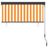 vidaXL Στόρι Σκίασης Ρόλερ Εξωτερικού Χώρου Λευκό/Πορτοκαλί 140x250 εκ