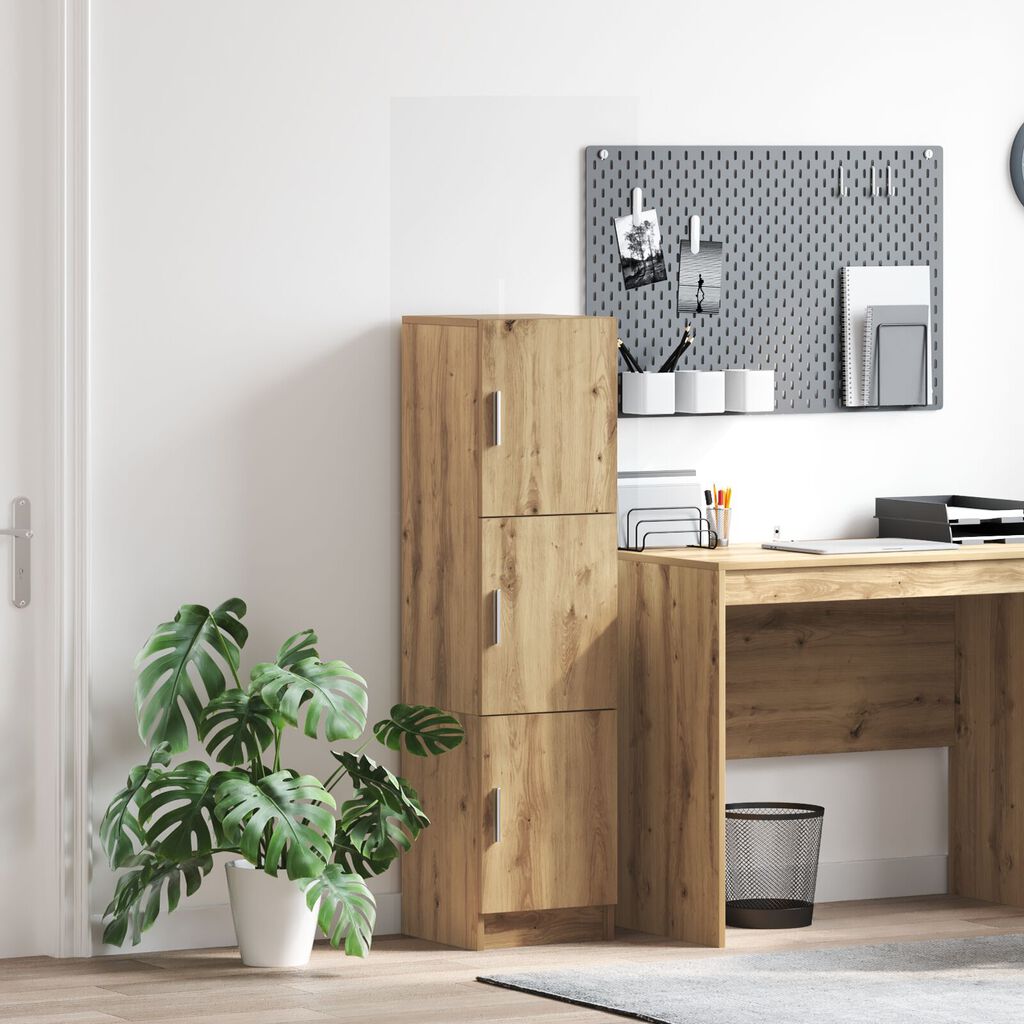 vidaXL Artisan Oak Sideboard Artisan oak Επεξεργασμένο Ξύλο Μεγάλο