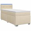 vidaXL &Kappa;&rho;&epsilon;&beta;ά&tau;&iota; Box Spring &mu;&epsilon; &Sigma;&tau;&rho;ώ&mu;&alpha; &kappa;&alpha;&iota; LED &Kappa;&rho;&epsilon;&mu; 80 x 200 cm Ύ&phi;&alpha;&sigma;&mu;&alpha;
