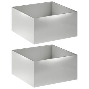 vidaXL &Gamma;&lambda;ά&sigma;&tau;&rho;&alpha; &Kappa;ή&pi;&omicron;&upsilon; 2 &tau;&mu;&chi;. &Alpha;&sigma;&eta;&mu;ί 100 x 100 x 40 cm &Alpha;&nu;&omicron;&xi;&epsilon;ί&delta;&omega;&tau;&omicron; &Alpha;&tau;&sigma;ά&lambda;&iota;