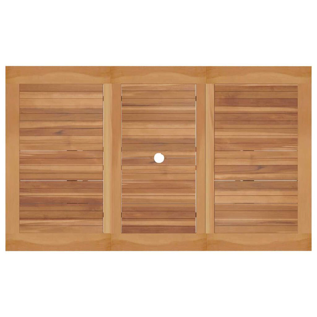vidaXL Σέτ φαγητού για κήπο 5 pcs Καστανό Μασίφ ξύλο teak