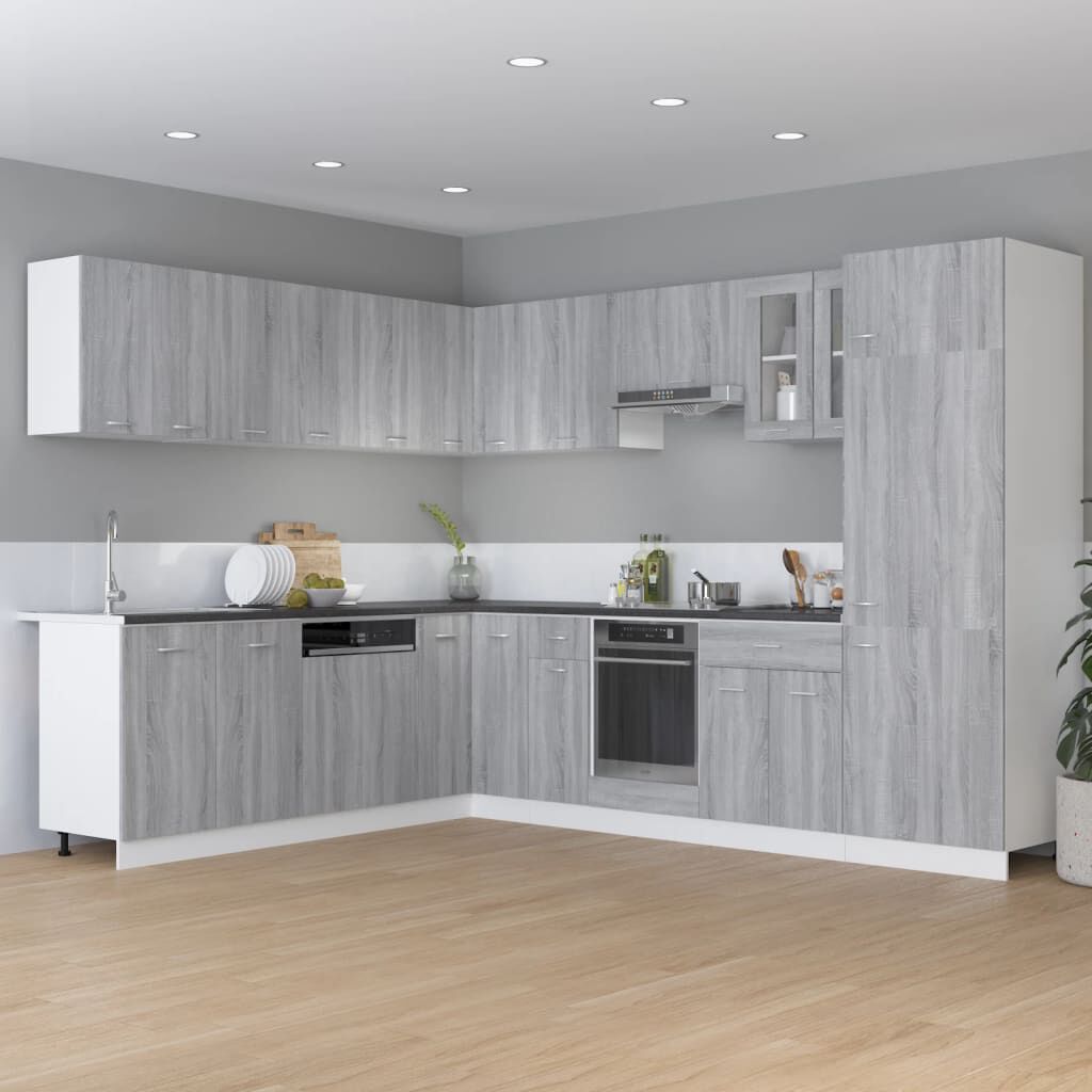 vidaXL Ντουλάπι Κρεμαστό Γωνιακό Lyon Γκρι Sonoma 57x57x60εκ.