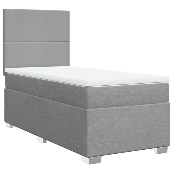 vidaXL &Kappa;&rho;&epsilon;&beta;ά&tau;&iota; Boxspring &mu;&epsilon; &Sigma;&tau;&rho;ώ&mu;&alpha; &Alpha;&nu;&omicron;&iota;&chi;&tau;ό &Gamma;&kappa;&rho;&iota; 90x190 &epsilon;&kappa;. &Upsilon;&phi;&alpha;&sigma;&mu;ά&tau;&iota;&nu;&omicron;