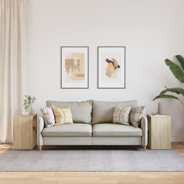 vidaXL &Tau;&rho;&alpha;&pi;έ&zeta;&iota;&alpha; &Beta;&omicron;&eta;&theta;&eta;&tau;&iota;&kappa;ά 2 &tau;&epsilon;&mu; Sonoma &Delta;&rho;&upsilon;&sigmaf; 50x30x50 &epsilon;&kappa;. &Epsilon;&pi;&epsilon;&xi;. &Xi;ύ&lambda;&omicron;