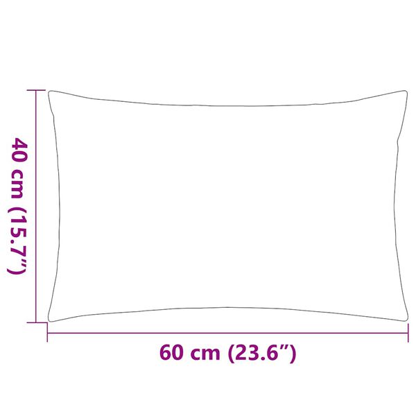 vidaXL Μαξιλάρια Εξωτερικού Χώρου 2 τεμ. Γκρι 60 x 40 εκ.