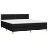vidaXL &Kappa;&rho;&epsilon;&beta;ά&tau;&iota; Boxspring &mu;&epsilon; &Sigma;&tau;&rho;ώ&mu;&alpha; & LED &Mu;&alpha;ύ&rho;&omicron; 180x200 &epsilon;&kappa;. &Upsilon;&phi;&alpha;&sigma;&mu;ά&tau;&iota;&nu;&omicron;