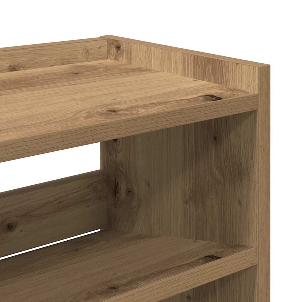 Ράφι παπουτσιών vidaXL Artisan Oak 80x25x81 cm Κατασκευασμένο ξύλο