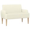 vidaXL Love seat &mu;&epsilon; &kappa;&omicron;&upsilon;&mu;&pi;&iota;ά &Kappa;&rho;&epsilon;&mu; 116 x 67 x 81 &epsilon;&kappa; &Upsilon;&phi;&alpha;&sigma;&mu;ά&tau;&iota;&nu;&omicron; &Kappa;&omicron;&rho;&nu;&tau;&omicron;&upsilon;&rho;ά