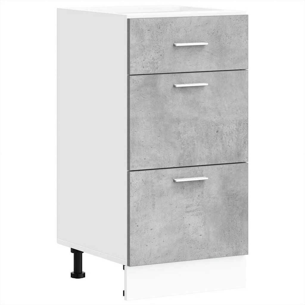 vidaXL κάτω ντουλάπι Lyon σκυρόδεμα γκρι 40x46x81,5 cm