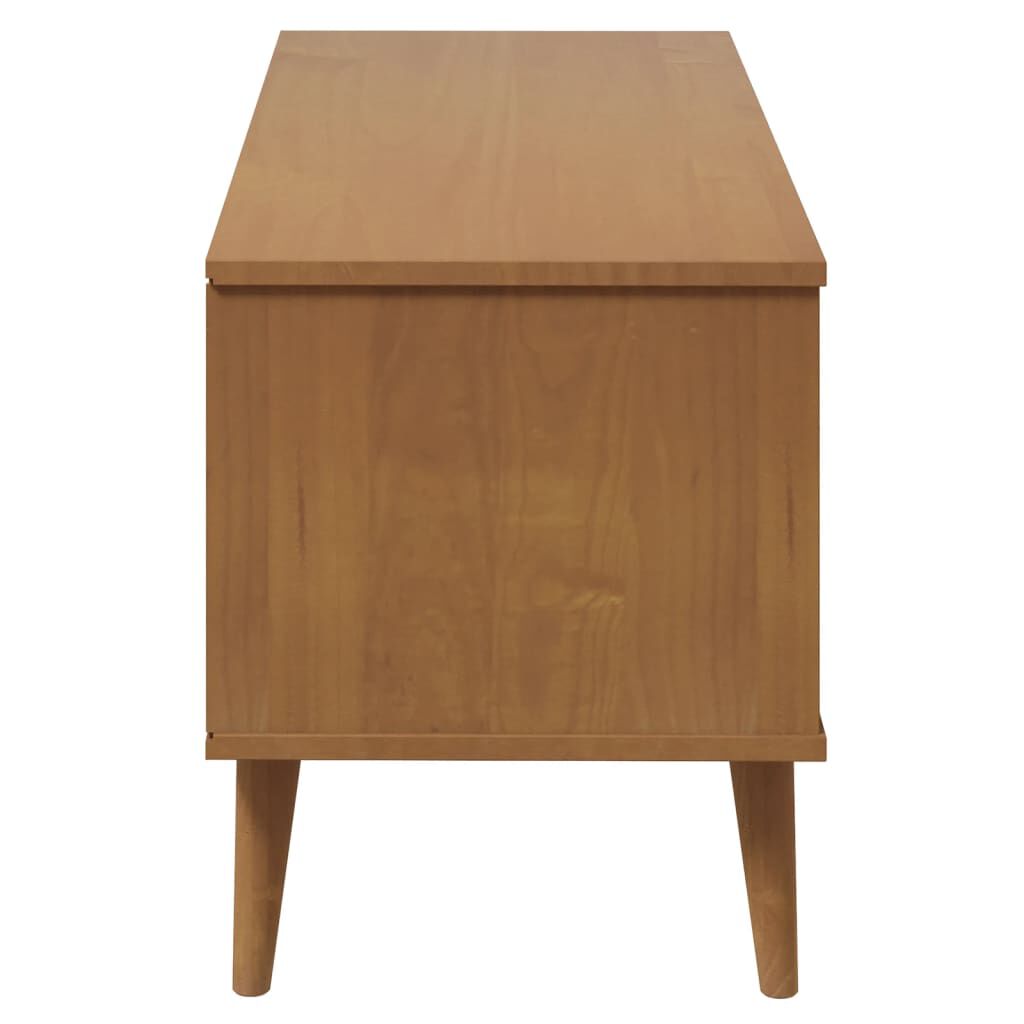 vidaXL Έπιπλο Τηλεόρασης MOLDE Καφέ 106x40x49 εκ. Μασίφ Ξύλο Πεύκου
