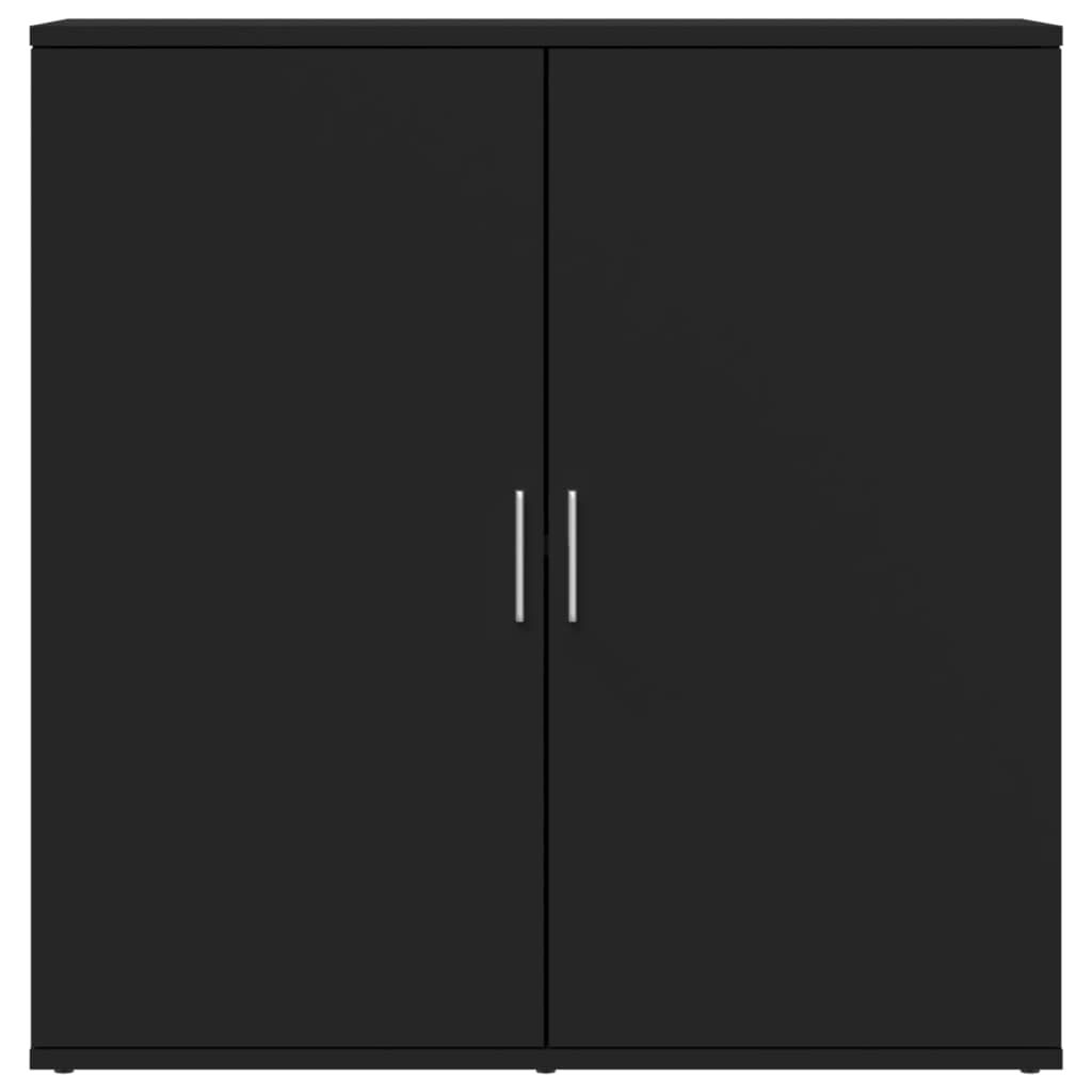 vidaXL Ραφιέρα Μαύρη 79 x 38 x 80 εκ. από Επεξεργασμένο Ξύλο