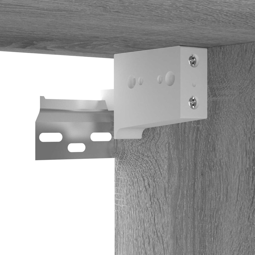 vidaXL Έπιπλα Τηλεόρασης Κρεμαστά 3 τεμ. Γκρι 60x30x30 εκ. Επεξ. Ξύλο