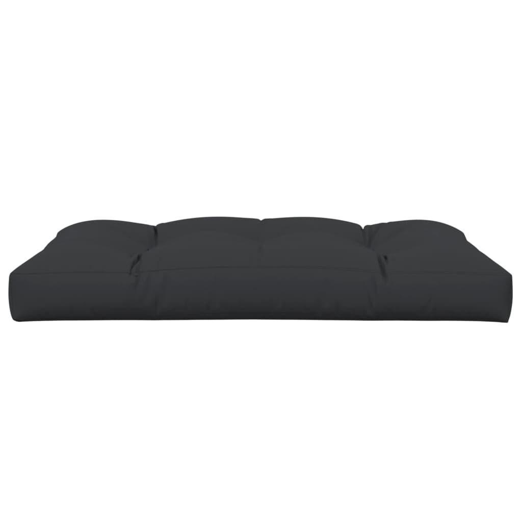 vidaXL Μαξιλάρι Παλέτας Μαύρο 120 x 80 x 12 εκ. Υφασμάτινο