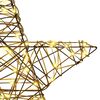 vidaXL 3D Αστέρι με 50 LED Θερμό λευκό 55 x 52.5 x 9 εκ Ρατάν