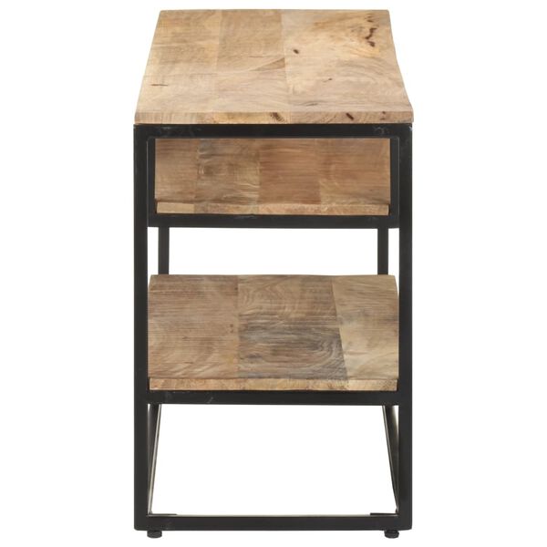 vidaXL Έπιπλο Τηλεόρασης 130 x 30 x 45 εκ. από Ακατέργαστο Ξύλο Μάνγκο