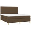 vidaXL &Kappa;&rho;&epsilon;&beta;ά&tau;&iota; Boxspring &mu;&epsilon; &Sigma;&tau;&rho;ώ&mu;&alpha; & LED &Sigma;&kappa;.&Kappa;&alpha;&phi;έ 180x200&epsilon;&kappa;. &Upsilon;&phi;&alpha;&sigma;&mu;ά&tau;&iota;&nu;&omicron;