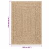vidaXL Χαλί ZIZUR Όψη Γιούτας Εσωτ. & Εξωτ. Χώρου 160 x 230 εκ.