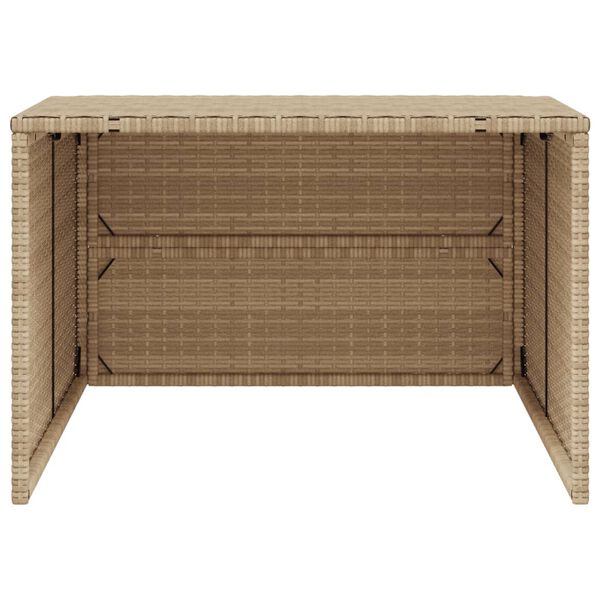vidaXL Σκέπαστρο για Χλοοκοπτ. Ρομπότ Μπεζ 86x90x52/57 εκ. Συνθ. Ρατάν
