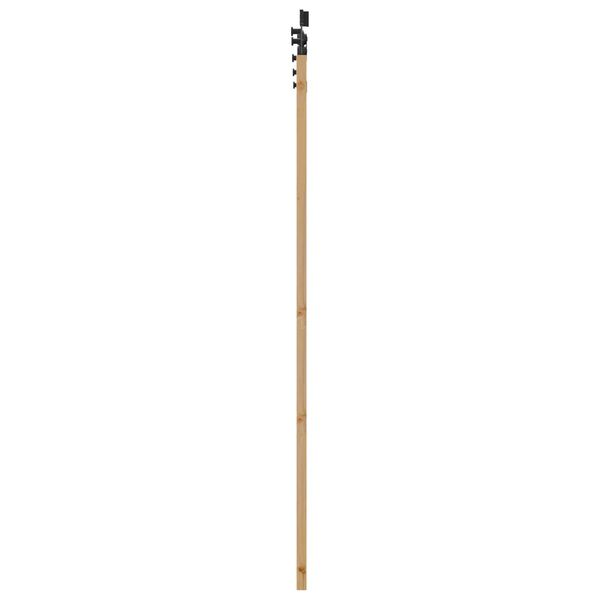 vidaXL Συρόμενη Πόρτα Καφέ 61 x 198.5 εκ. Ξύλο και μέταλλο