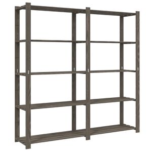 vidaXL &Rho;&alpha;&phi;&iota;έ&rho;&alpha; &mu;&epsilon; 5 &Rho;ά&phi;&iota;&alpha; &Gamma;&kappa;&rho;&iota; 170 x 38 x 170 &epsilon;&kappa;. &Mu;&alpha;&sigma;ί&phi; &Xi;ύ&lambda;&omicron; &Pi;&epsilon;ύ&kappa;&omicron;&upsilon;