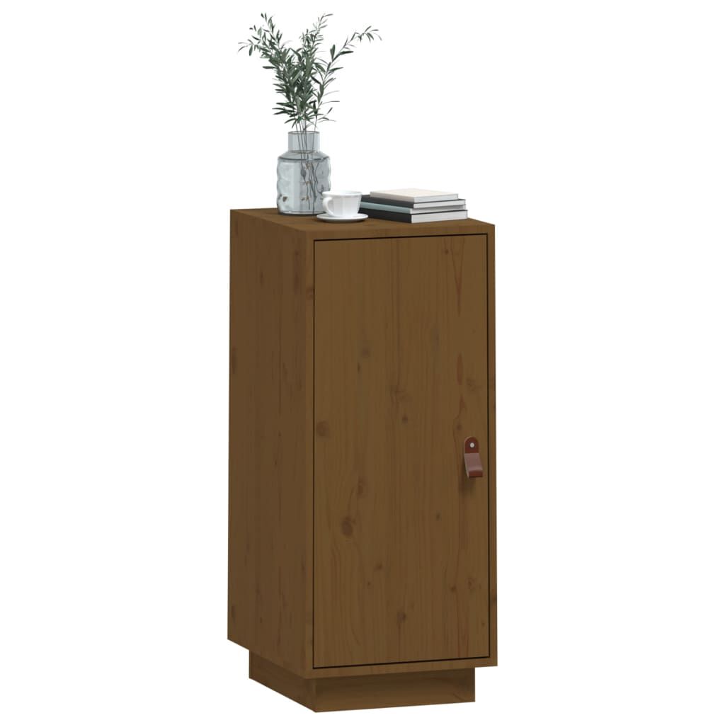 vidaXL Μπουφές Καφέ Μελί 34x40x75 εκ. από Μασίφ Ξύλο Πεύκου