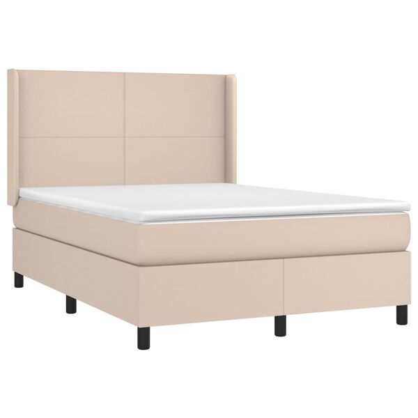vidaXL &Kappa;&rho;&epsilon;&beta;ά&tau;&iota; Boxspring &Sigma;&tau;&rho;ώ&mu;&alpha;&LED &Kappa;&alpha;&pi;&omicron;&upsilon;&tau;&sigma;ί&nu;&omicron; 140x200 &epsilon;&kappa;. &Sigma;&upsilon;&nu;&theta;. &Delta;έ&rho;&mu;&alpha;