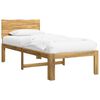 vidaXL &Mu;&omicron;&nu;ό &Kappa;&rho;&epsilon;&beta;ά&tau;&iota; &mu;&epsilon; &Kappa;&epsilon;&phi;&alpha;&lambda;ά&rho;&iota; ROSTOCK &Lambda;&epsilon;&upsilon;&kappa;ό 90 x 190 cm
