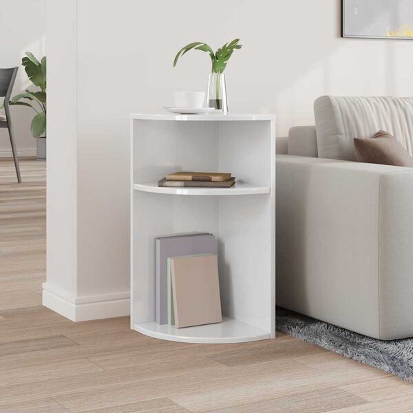 vidaXL End Table &Upsilon;&psi;&eta;&lambda;ή&sigmaf; &gamma;&upsilon;&alpha;&lambda;ά&delta;&alpha;&sigmaf; &lambda;&epsilon;&upsilon;&kappa;ό 29,6 x 29,6 x 60 &epsilon;&kappa;