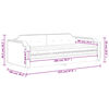 vidaXL Καναπές Κρεβάτι με Στρώμα Taupe 90 x 200 εκ. Υφασμάτινο