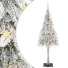 vidaXL Χριστουγεννιάτικο Δέντρο με 300 LED Λευκό 210 cm ΠΕ και Ατσάλι