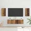 vidaXL Σετ επίπλου τηλεόρασης 4 pcs Παλαιό ξύλο 30.5 x 30 x 60 εκ.