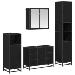vidaXL &Sigma;&epsilon;&tau; &Epsilon;&pi;ί&pi;&lambda;&omega;&nu; &Mu;&pi;ά&nu;&iota;&omicron;&upsilon; 4 &tau;&mu;&chi;. &Mu;&alpha;ύ&rho;&eta; &Omicron;&xi;&upsilon;ά 80 x 33 x 60 &epsilon;&kappa;
