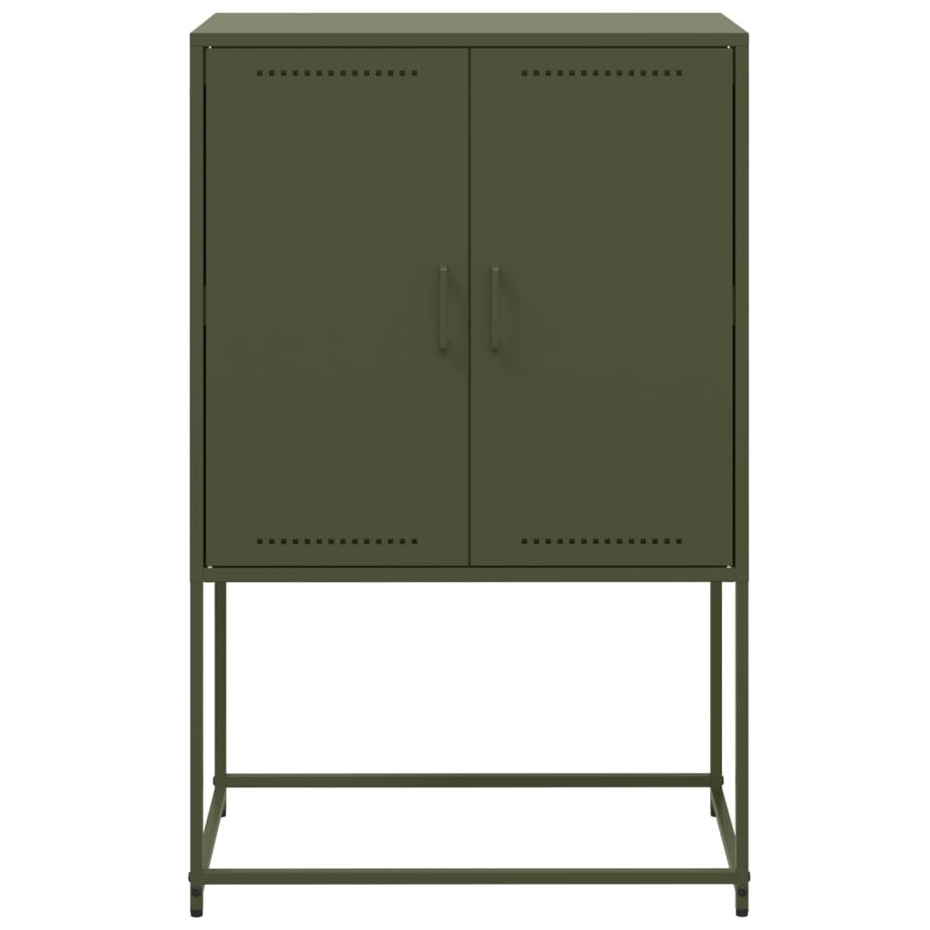vidaXL Ντουλάπι Πράσινο Λαδί 68,5x38,5x107 εκ. από Ατσάλι