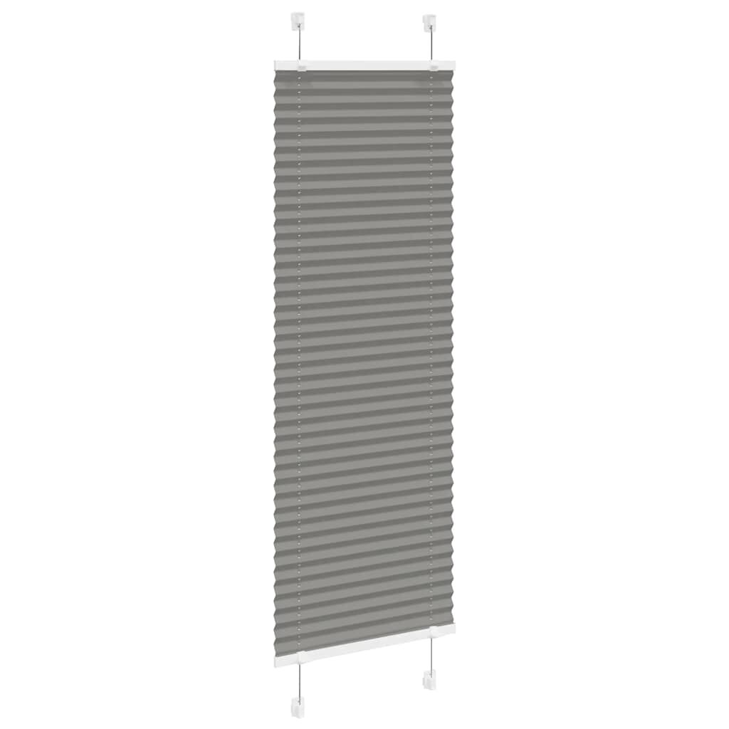 vidaXL Πλισέ περσίδα Ανθρακί 50x150 cm Πλάτος υφάσματος 49,4 cm