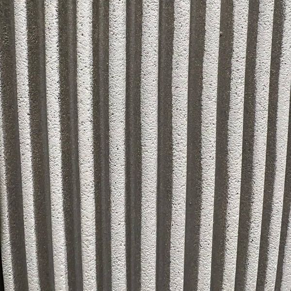 Capi Βάζο Elegant Groove Ιβουάρ 34 x 46 εκ.