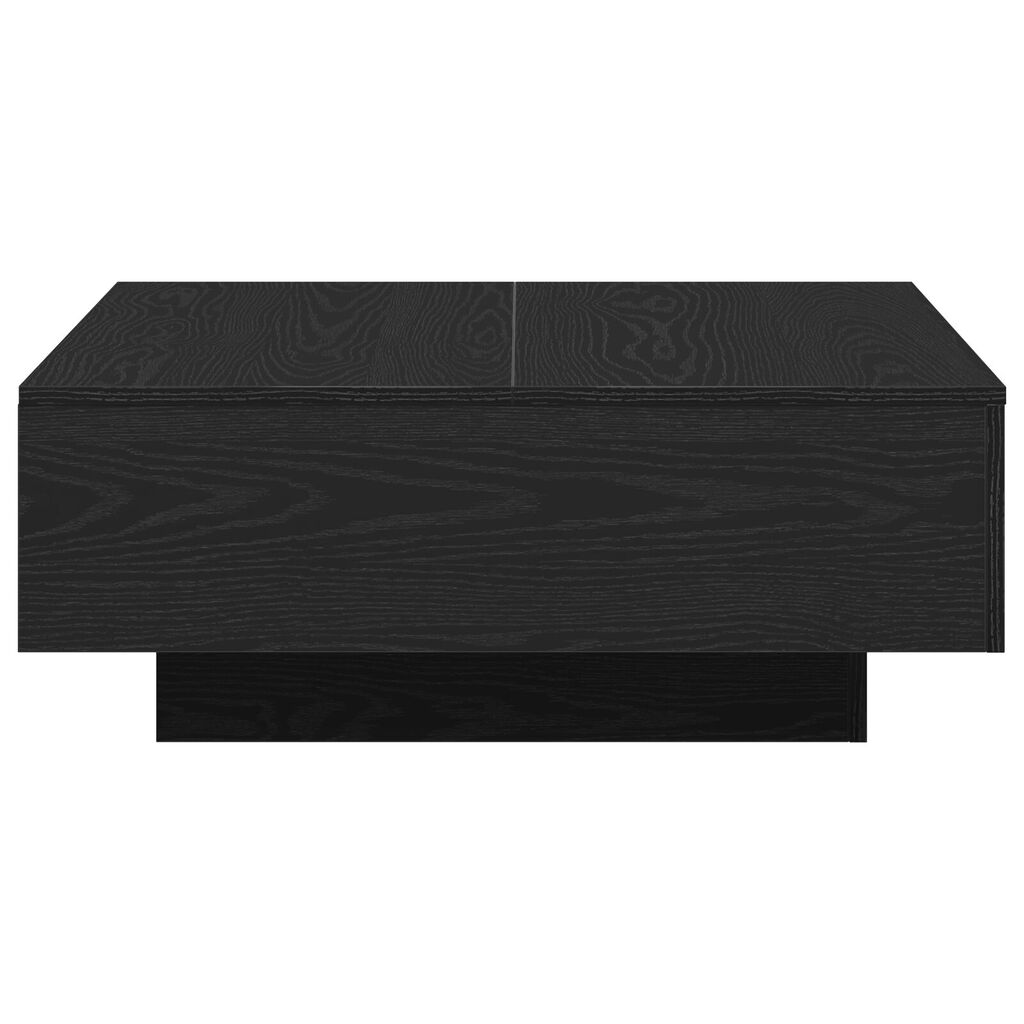 vidaXL Καφέ Τραπέζι Μαύρου Δρυς 80x80x31 εκ Φτιαγμένο από ξύλο