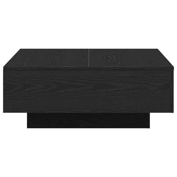 vidaXL Τραπεζάκι σαλονιού Μαύρη δρυς 80 x 80 x 31 cm