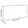 vidaXL Μαξιλάρι παλέτας για πλάτη Μπλε Ρουά 80 x 40 x 12 cm