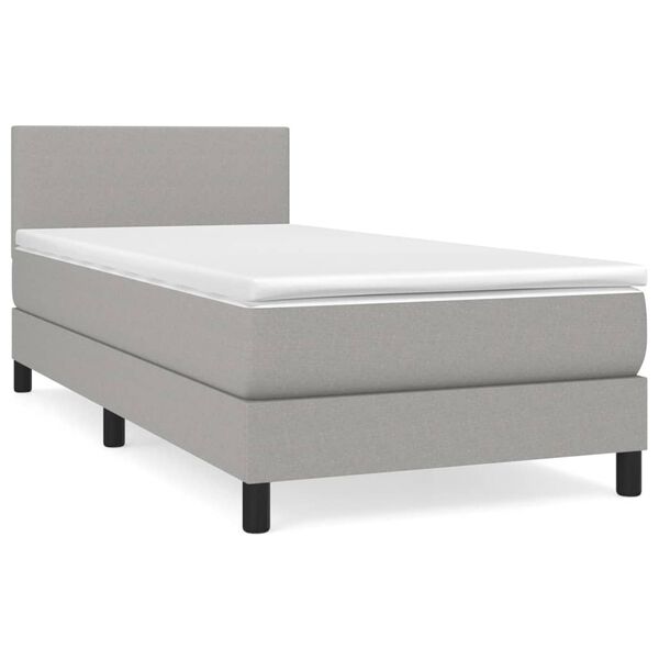 vidaXL &Kappa;&rho;&epsilon;&beta;ά&tau;&iota; Boxspring &mu;&epsilon; &Sigma;&tau;&rho;ώ&mu;&alpha; &Alpha;&nu;&omicron;&iota;&chi;&tau;ό &Gamma;&kappa;&rho;&iota; 90x200 &epsilon;&kappa;. &Upsilon;&phi;&alpha;&sigma;&mu;ά&tau;&iota;&nu;&omicron;