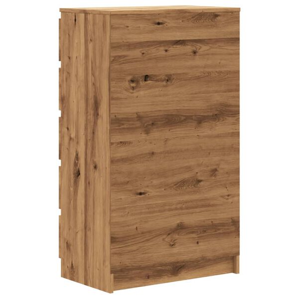 vidaXL Συρταριέρα Αρτισιανή Δρυς 60x36x103 εκ. από Επεξεργασμένο Ξύλο