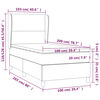 vidaXL &Kappa;&rho;&epsilon;&beta;ά&tau;&iota; Boxspring &mu;&epsilon; &Sigma;&tau;&rho;ώ&mu;&alpha; &Mu;&pi;&lambda;&epsilon; 100 x 200 &epsilon;&kappa;. &Upsilon;&phi;&alpha;&sigma;&mu;ά&tau;&iota;&nu;&omicron;