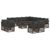 vidaXL &Sigma;&epsilon;&tau; &Kappa;&alpha;&nu;&alpha;&pi;έ &Kappa;ή&pi;&omicron;&upsilon; 14 pcs &Gamma;&kappa;&rho;&iota; &sigma;&upsilon;&nu;&theta;&epsilon;&tau;&iota;&kappa;ό &rho;&alpha;&tau;ά&nu;