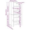 vidaXL Highboard 2 pcs Παλαιό ξύλο Επεξεργασμένο ξύλο